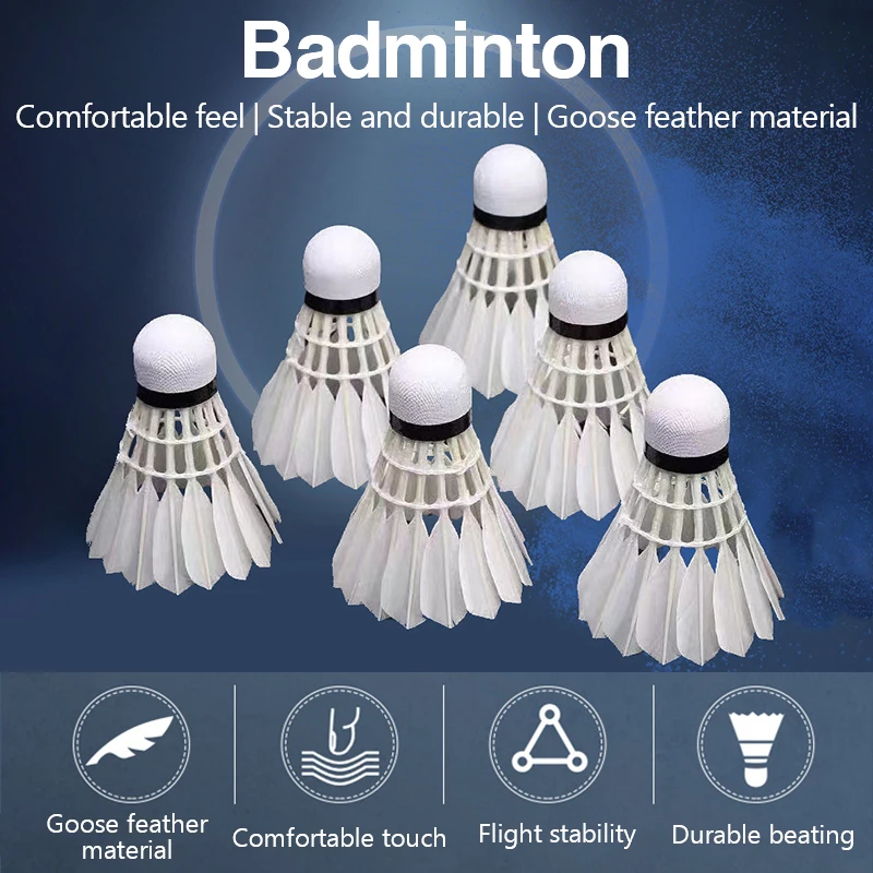 Nuevos volantes de bádminton d - Feather Shuttlecock reseña y precio