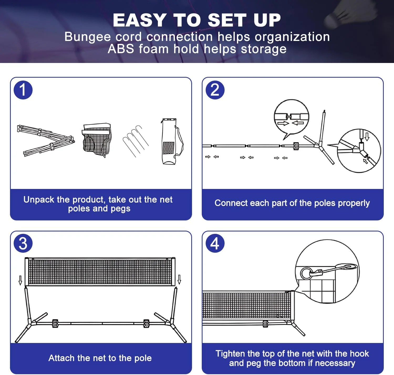 Red Deportiva Multifuncional d - Badminton Net reseña y precio