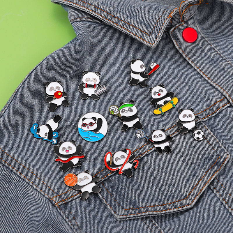 Broches esmaltados con tema de - Badminton Materi reseña y precio